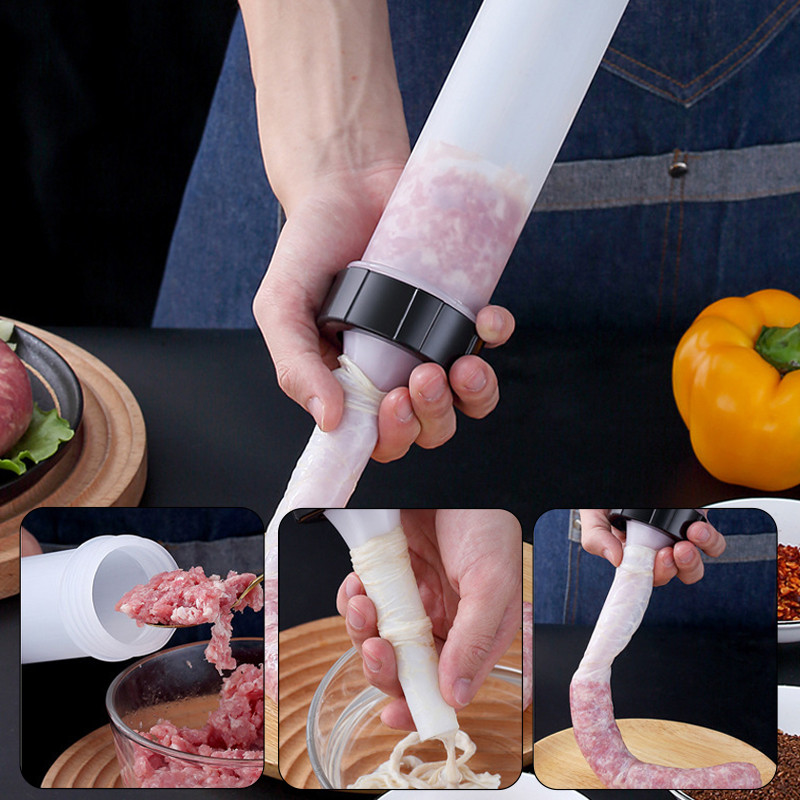 Brzi ručni stroj za kobasice Mlaznica za lijevak Domaća šprica za punjenje kobasica Naprave Alati za ubrizgavanje mesa Kuhinjski prijenosni uređaji