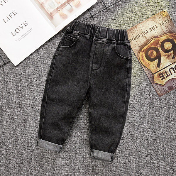 Blugi pentru copii elastici cu buzunar