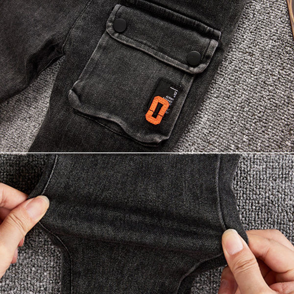 Blugi pentru copii elastici cu buzunar