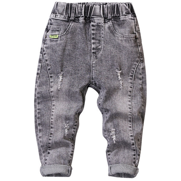 Model nou de blugi pentru baieti cu motive rupte si buzunar