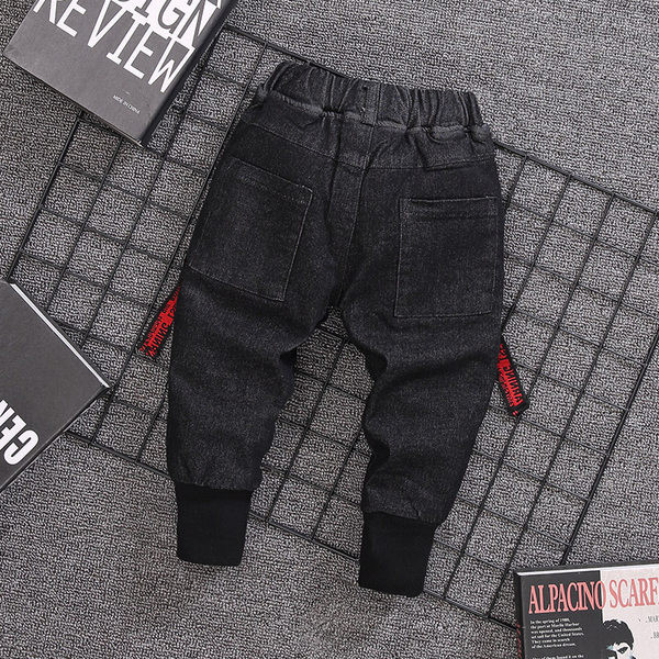 Blugi pentru copii cu bordura si buzunar