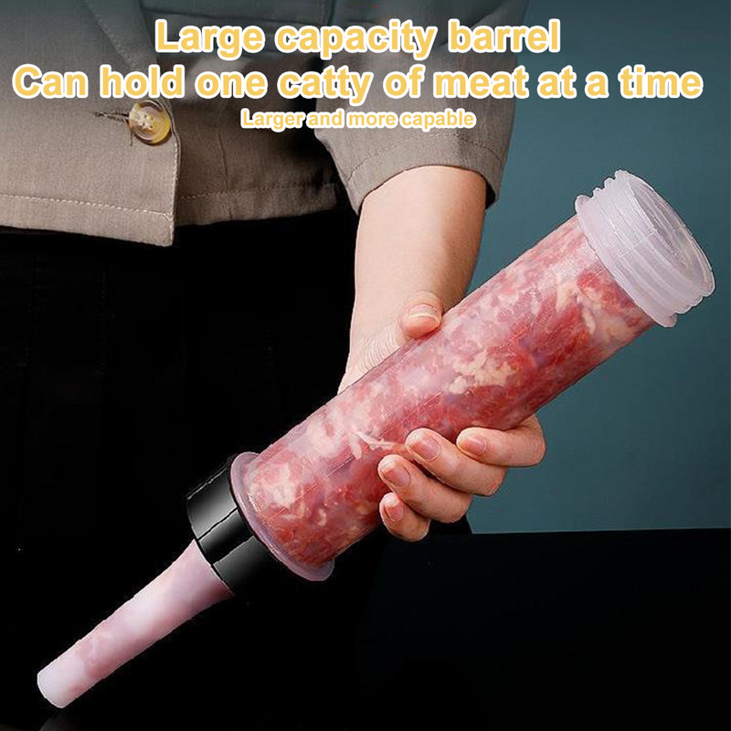 Rankinis dešrų įdaras Jerky Fillers Stuffer Manaul Mėsos įrankiai Švirkšto pistoleto piltuvo antgalis namų virtuvei dešrų gamybai