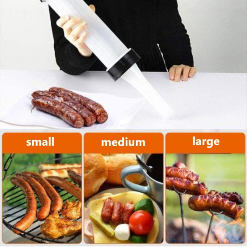 Kolbász töltelék Kézi élelmiszer minőségű Kolbász töltelék Háztartási Kézi Kolbásztöltő gép Konyhai Házi Kolbász Szerszám 3 Tubus