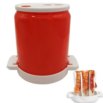 Buitinis šoninės padėklas Mikrobangų krosnelės lentynos stovas Aukštai temperatūrai atsparus kepimo įrankiai Mikrobangų šoninės kepimo aparatas Virti mėsą