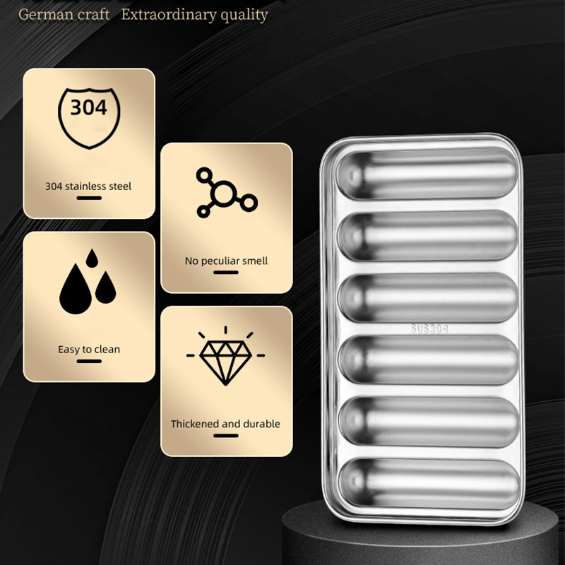 Kalup za kobasice Od nehrđajućeg čelika 304 Dječja hrenovka Pravljenje komplementarne hrane Kutija za pečenu šunku Diy Kuhinjski alati za kuhanje