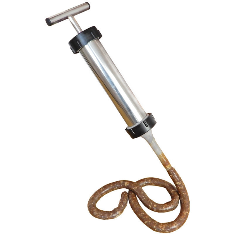 Šprica za punjenje mesa Kuhinjski alati Ručni aparat za hrenovke Punilica za kobasice od nehrđajućeg čelika Stroj za punjenje domaćih kobasica