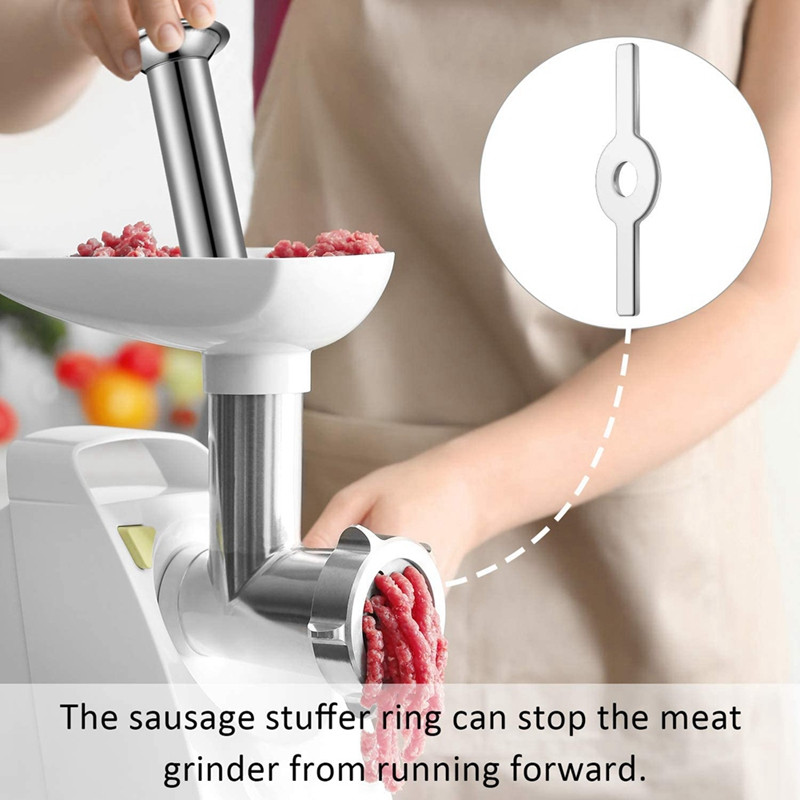 Kit de umplut pentru aparat de cârnați, tuburi de umplut cârnați Tuburi de tocat cârnați Reținere pentru cârnați pentru 5 mașini de tocat carne Mașină de tocat alimente