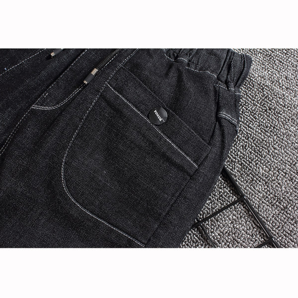 Blugi pentru copii elastici pentru baieti cu cravata