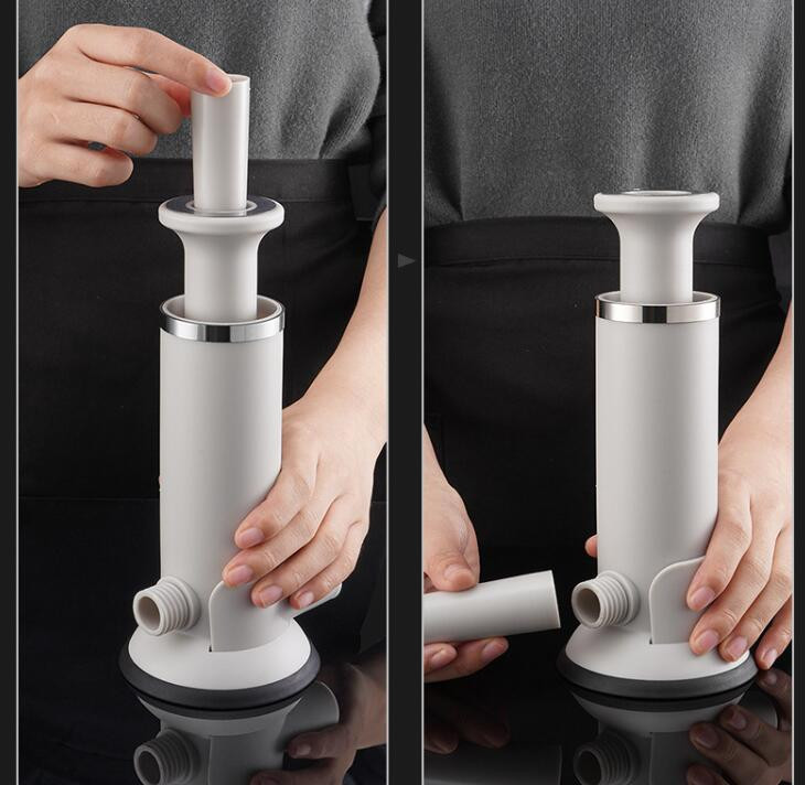 Umplutură manuală pentru cârnați din oțel inoxidabil de casă Umplutură pentru cârnați Instrument pentru cârnați de casă cu dublă utilizare Instrument de bucătărie pentru chiftele