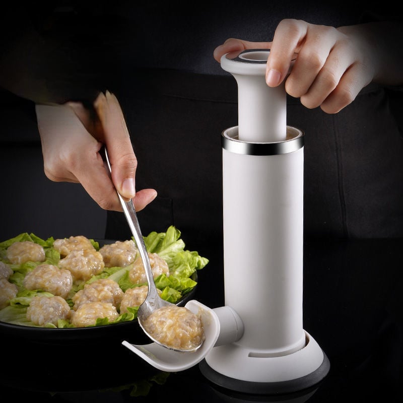 Umplutură manuală pentru cârnați din oțel inoxidabil de casă Umplutură pentru cârnați Instrument pentru cârnați de casă cu dublă utilizare Instrument de bucătărie pentru chiftele