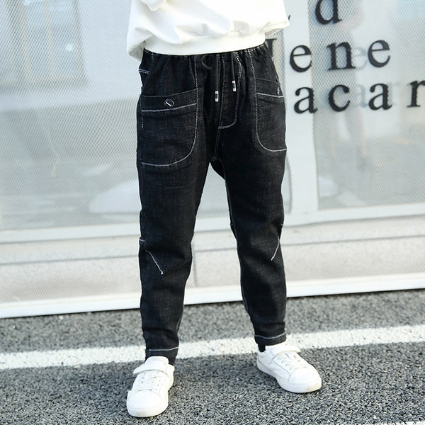 Elegantne traperice za dječake s vezicama i džepom