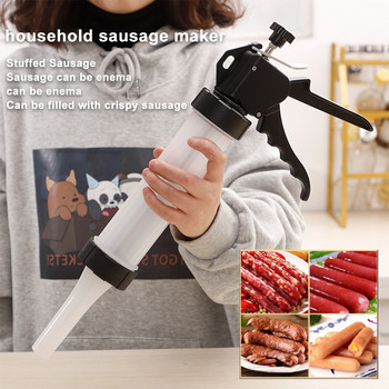 Χειροκίνητη μηχανή πλήρωσης κρέατος λουκάνικων Σπιτική μηχανή λουκάνικων Sausage injector Gadget επεξεργασίας κρέατος Χειροκίνητος εγχυτήρας κρέατος