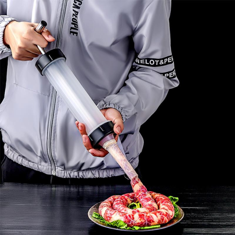 Dešrų įdaru mašinos rankinis dešrų gaminimo aparatas Maisto kokybės virtuvės įrankis Mėsos įdaro užpildas Greitas dešrų užpildymo įrankis