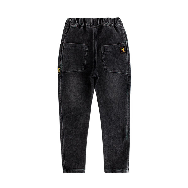 Blugi casual pentru baieti cu captuseala calda si buzunar