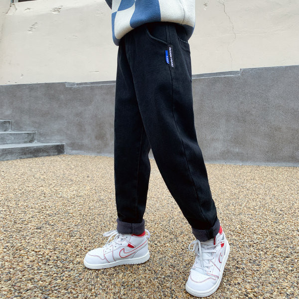 Blugi copii model curat cu scris pe buzunar