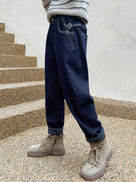 Blugi pentru copii cu buzunar si nasture