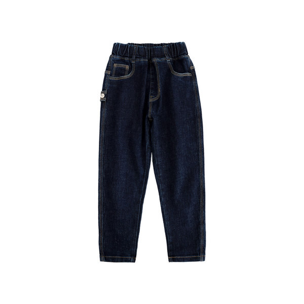 Vaikiški elastiniai džinsai su kišenėmis