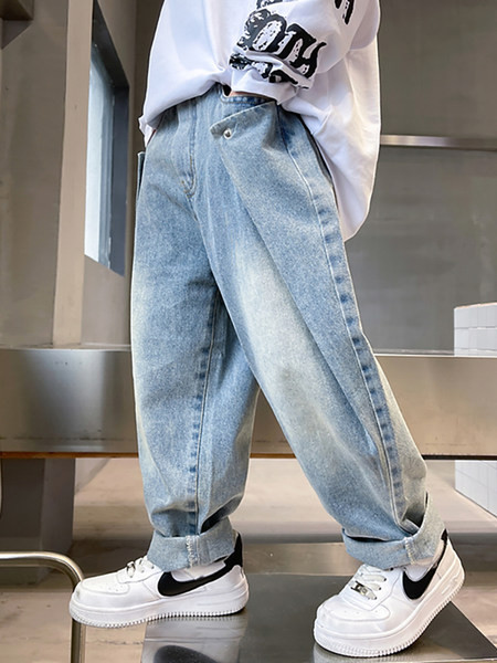 Blugi copii model lat cu buzunar