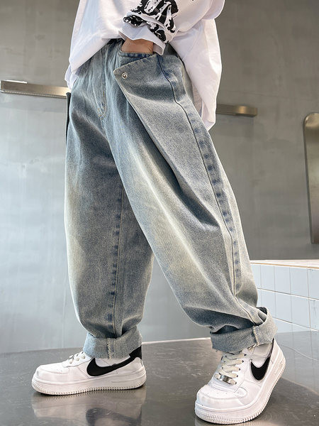 Blugi copii model lat cu buzunar