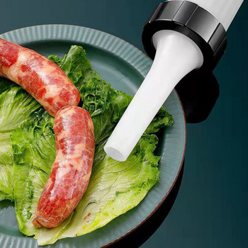 Εγχειρίδιο κουζίνας Homemade Sausage Tools Stuffer Meat Filling Tool Πρακτικό ακροφύσιο χοάνης σύριγγας λουκάνικου για παρασκευή λουκάνικου