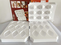 9 rupa 2021 Ručni aparat za pečenje mesnih okruglica Kibbeh Express Kalup za mesne štruce 7 cm Press Procesor za mljeveno meso Torta Deserti Pita Kuhinjski alati