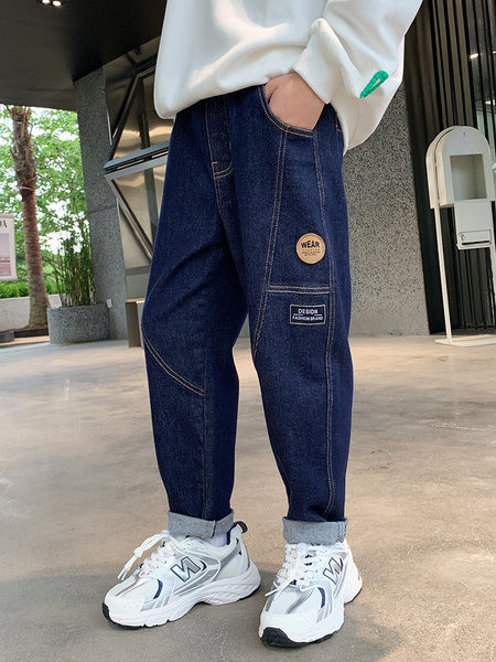 Blugi copii de toamna pentru baieti cu buzunar