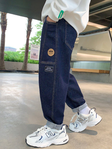 Blugi copii de toamna pentru baieti cu buzunar