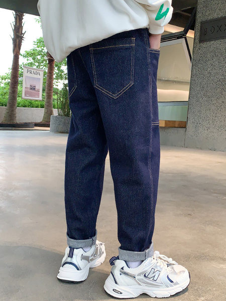 Blugi copii de toamna pentru baieti cu buzunar