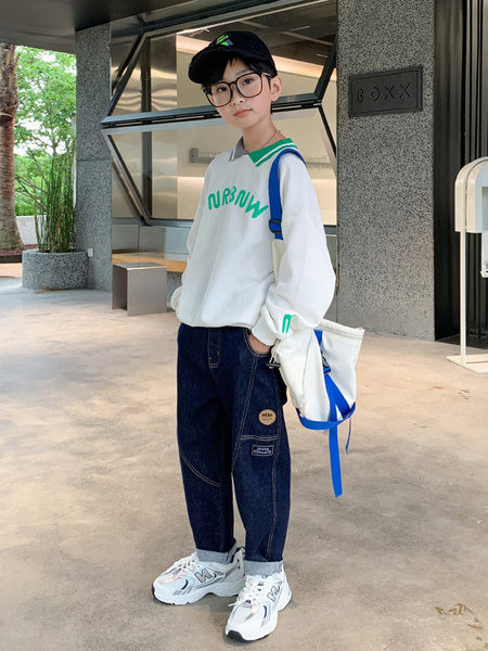 Blugi copii de toamna pentru baieti cu buzunar