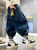 Rudeniniai žieminiai džinsai berniukams su kišenėmis