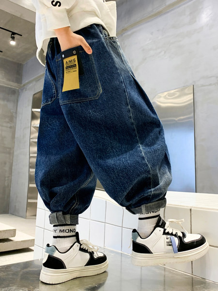 Rudeniniai žieminiai džinsai berniukams su kišenėmis