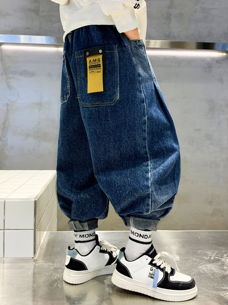 Rudeniniai žieminiai džinsai berniukams su kišenėmis