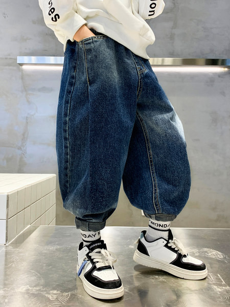 Rudeniniai žieminiai džinsai berniukams su kišenėmis