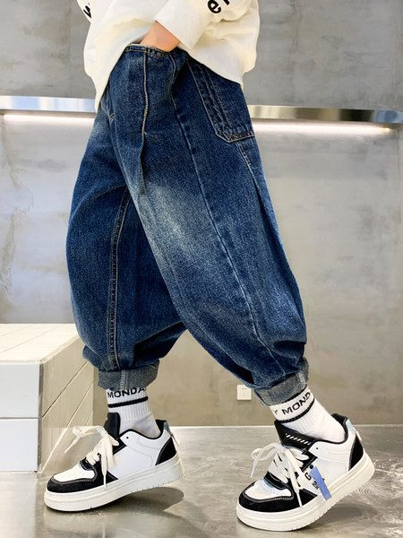 Rudeniniai žieminiai džinsai berniukams su kišenėmis