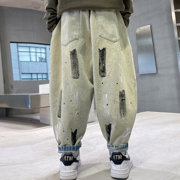 Rudeniniai džinsai berniukams su kišenėmis naujo modelio