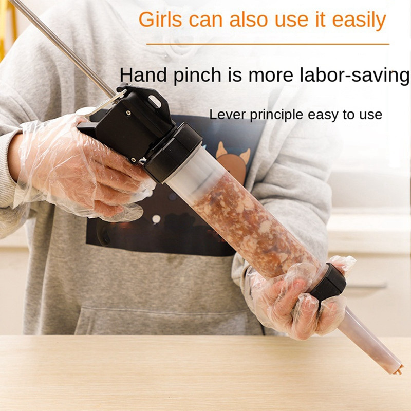 Promocija! Aparat za izradu kobasica Punilica za kobasice Ručna štrcaljka za meso Alat za domaće domaće kobasice Mali alat za kobasice Punilo za kobasice