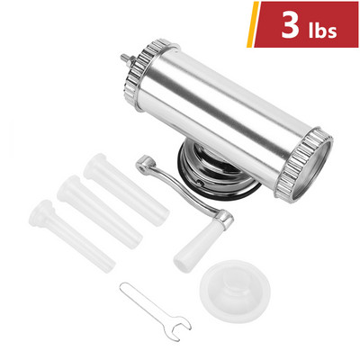 Naminis rankinis nerūdijančio plieno dešrų užpildas dešrų gamintojas dešrų švirkštas virtuvės mėsos įrankis Mėsos dešros įdaru virtuvės įrankis