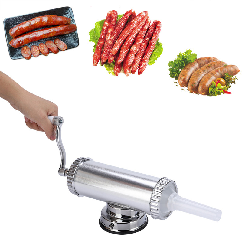 Naminis rankinis nerūdijančio plieno dešrų užpildas dešrų gamintojas dešrų švirkštas virtuvės mėsos įrankis Mėsos dešros įdaru virtuvės įrankis