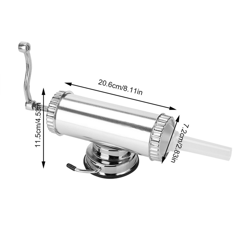 Naminis rankinis nerūdijančio plieno dešrų užpildas dešrų gamintojas dešrų švirkštas virtuvės mėsos įrankis Mėsos dešros įdaru virtuvės įrankis