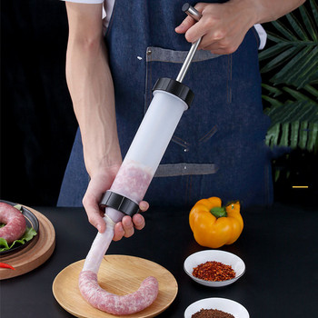 Εγχειρίδιο οικιακού λουκάνικου Jerky Gun Σύριγγα κρέατος Σπιτικό εργαλείο λουκάνικου Εργαλεία λουκάνικου Γεμιστικό λουκάνικου Αξεσουάρ κουζίνας