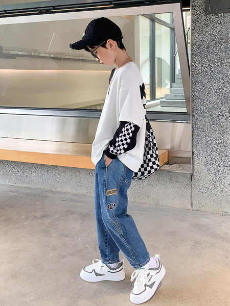 Novi model jesenskih traperica za dječake sa natpisom