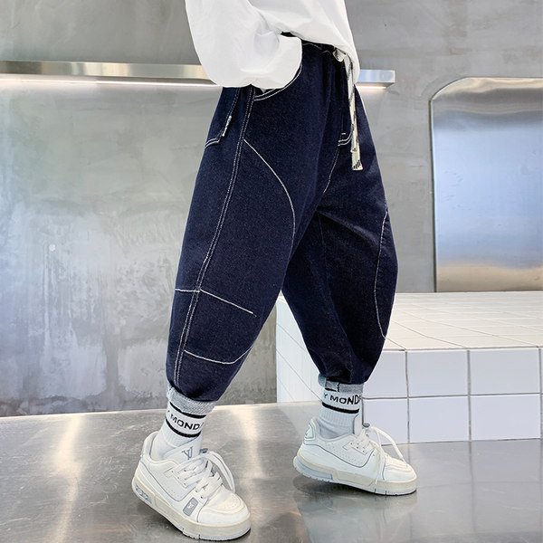 Model nou de blugi pentru copii cu sireturi si buzunar