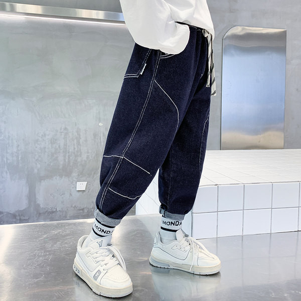 Model nou de blugi pentru copii cu sireturi si buzunar