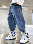 Jesenske traperice za dječake s džepom