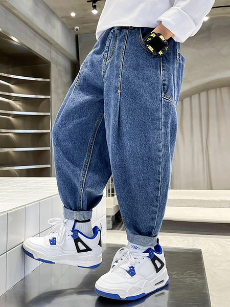 Jesenske traperice za dječake s džepom