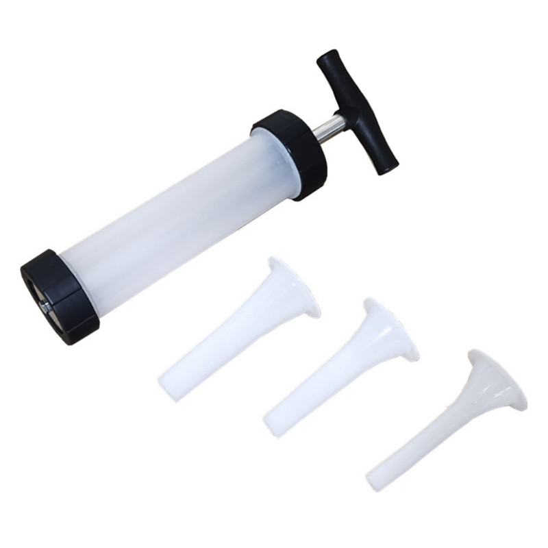 50 LB mėsos injektorių švirkštų rinkinys su 3 profesionaliais plastikiniais marinato purkštukais, skirtais BBQ Grill Smoker Turkey and Brisket Home