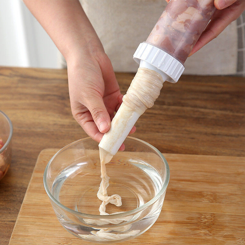 1kom Punilica za kobasice Punilica za meso Kreativna izdržljiva mašina za kobasice od nehrđajućeg čelika Cijevni aparat za kobasice za kućnu kuhinju