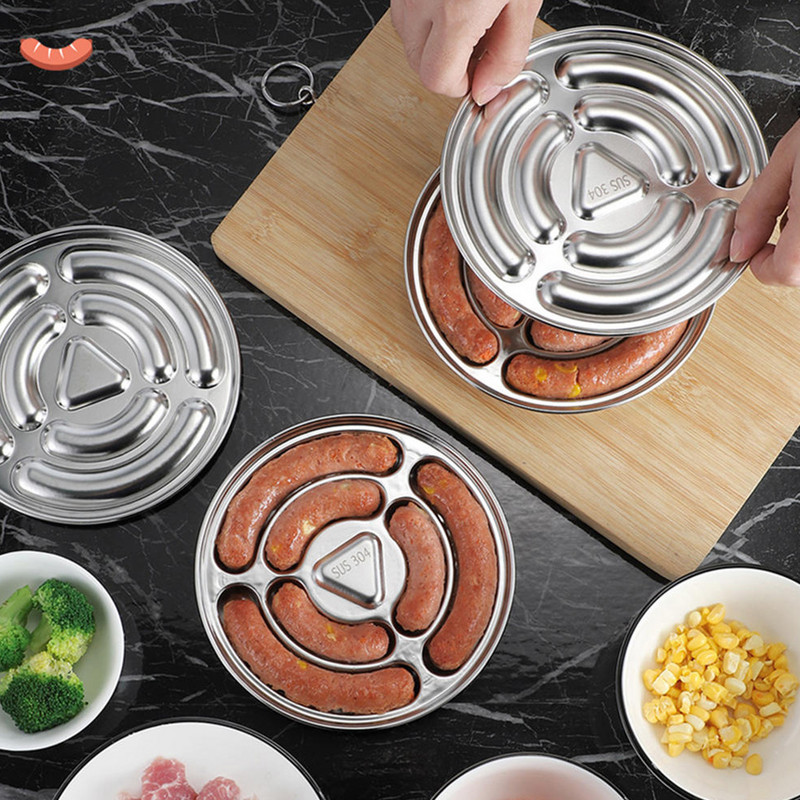 Dešrų gaminimo forma Nerūdijančio plieno „Pasidaryk pats“ kumpio dešrainių gaminimo formelės Virtuvės buitinės dešros pyragai kepimo įrankiai formelės