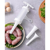 Kolbászkészítő Kolbásztöltő Jerky Gun Manaul Húsfecskendő Házi készítésű házi kolbászszerszám kis kolbászszerszám kolbásztöltő