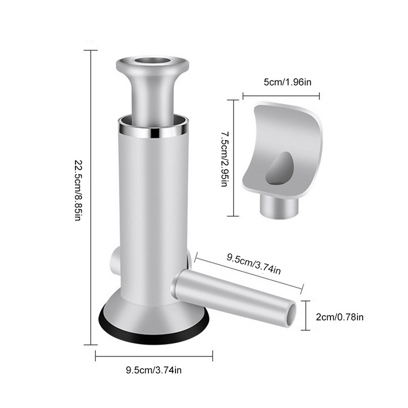 2 viename greitas rankinis dešrų kotletų aparatas Naminis dešrų įdaru įtaisai Mėsos užpildo purkštukas Virtuvės įrankiai